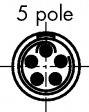 FGG.0B.305.CLADS2Z Cable connector, B-series 5-pin Poles 5 6 A 230 VAC/VDC
