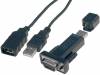 DA-70156, Адаптер USB-RS-232; вилка D-Sub 9pin, вилка USB A; 0,8м; черный, DIGITUS