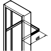 20118-460, Cable support rail, Schroff