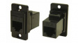 CP30720MB Panel Feedthrough Metal Frame Connector, CSK, RJ45 Socket - RJ45 Socket