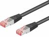 93215 Patch cord; S/FTP; 6; многопров; Cu; LSZH; черный; 0,25м