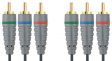 BVL3305 Component video cable 3x RCA-Plug 3x RCA-Plug 5.0 m