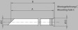 1292.1301 Light guide diam.2 x 44.25 mm; 45deg