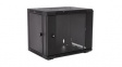 RMWC9UG450-1E 19" Case with Glass Door, Wall Mount, 9U, Steel, Black