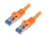 CQ4038S Patch cord; S/FTP; 6a; многопров; Cu; LSZH; оранжевый; 1м