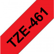 TZE-461 Label Tape 36 mm Black on Red 8 m
