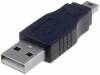 CA412-PB Адаптер; USB 2.0; вилка USB A, вилка mini USB B; никелированные