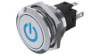 82-6151.2A24.B002 Illuminated Pushbutton 1CO, IP65/IP67, LED, Blue, Maintained Function