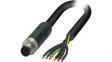 1414949 Power Cable M12 Plug - Bare End 1.5m 8A 690V
