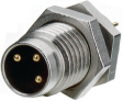 09 3463 81 06 Panel-mount plug, 768 series 6-pole M8