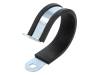 LKD15825 Хомуты; Oпетли: 58мм; W: 25мм; сталь; Материал корпуса: EPDM; W1