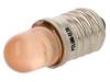 LO-E10-12AC/DC, Лампочка LED; оранжевый; E10; 12ВDC; 12ВAC, POLAM-ELTA