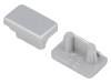 89100040, Заглушка для профилей LED; серебристый; ABS; Назначение: SLIM8, TOPMET