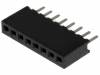 DS1065-01-1*8S8BV Гнездо; штыревое; "мама"; PIN:8; прямой; 1,27мм; THT; 1x8; 1А; 30мОм