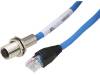 P29930-M1 Адаптер; вилка RJ45,М12 "мама"; код D-Ethernet; PIN:4; IP65; 1м