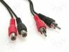 CABLE-451/5 Кабель; гнездо RCA x2,вилка RCA x2; 5м
