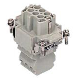 CSSF 06, CSS, 6 poles + earth, female insert, with female contacts, silver plated, ILME