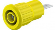 23.3160-24 Safety Socket 4mm Yellow 24A 1kV Nickel-Plated
