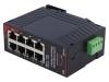 SL-8ES-1 Промышленный модуль: switch Ethernet; Кол-во портов:8; 10?30ВDC