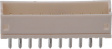 B10B-ZR Pin header, single-row straight 10P