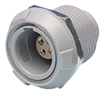 PKG.M0.5GL.LN, Chassis socket, model series 1P, 5-pin Poles 5 7 A 60 VAC, LEMO