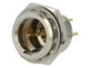 AG4MCC Гнездо; XLR mini; "папа"; PIN:4; пайка; 5А; 0,5мм2