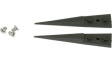 A3CP Kit of 2 Carbon Peek Tips and 3 Screws ESD Straight/Very Sharp/Pointed 40mm