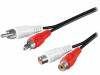 CABLE-451/10 Кабель; гнездо RCA x2,вилка RCA x2; 10м