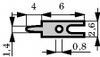 1017.68 [100 шт] Solder Lug Tin-Plated Brass 1.3 mm