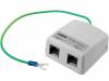 NET PROTECTOR POE, Монтаж: настенный; RJ45; Мат-л корп: пластмасса; 5В; 2,5кА, HSK DATA
