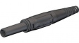 66.9155-21 In-Line Safety Socket 4mm Black 32A 1kV Nickel-Plated