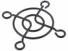FG-04-BK, Решетка; 40x40мм; Мат-л: металл; Монтаж: винт; Цвет: черный, TQSOLUTION