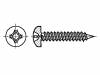 1376012 Винт; 2,2x6,5; Головка: цилиндрическая; Phillips; сталь; цинк