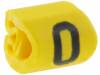HGDC1-3-0-PVC-YE-M4 Маркер для проводов и кабеля; Маркировка:0; 1?3мм; ПВХ; L:3,5мм