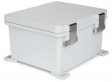 UPCG121006HMLF PolyBox 326 х 276 х 185 мм, петли, защелки AISI316, монтажный фланец, серая крыш