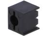 FIX-LED-343, Корпус LED; 3мм; полиамид; угловой; 3 PIN; черный; UL94V-2; W:7мм, FIX&FASTEN