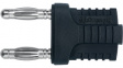 KURZ 14-4 IG MB Ni / SW Jumper plug diam. 4 mm Black