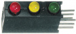 564-0100-132F PCB LED 3 mm round Red/Yellow/Green standard
