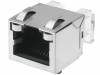 RJSSE-5381, Гнездо; RJ45; PIN:8; экранированный, со световодом LED; позолота, Amphenol