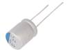 PLF1E560MDO2 Конденсатор: полимерный; 56мкФ; 25ВDC; ESR: 28мОм; PLF; THT; ±20%