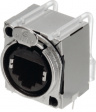 NE8FBH-LED Panel mount jack RJ 45 8 Nickel