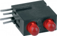 1801.1131 LED; в корпусе; красный; 2,8мм; Кол-во диод: 2; 20мА; 60°; 15?30мкд