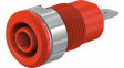 49.7044-22 Safety Socket 4mm Red 24A 1kV Nickel-Plated