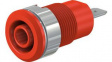 49.7044-22 Safety Socket \x1a4mm Red 24A 1kV Nickel-Plated