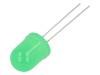 LL-1003UGD2D-2B, LED; 10мм; зеленый; 70?90мкд; 60°; Поверхность: выпуклая, Lucky Light