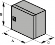 CAB P 705027 Корпус: настенный; Х:735мм; Y:535мм; Z:270мм; CAB; полиэфир; серый