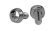 CABSCREWSM62 Mounting Screws, Pack of 100 Pieces, M6, 12mm, Nickel-Plated Steel