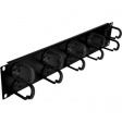 SY507-2S 19" cable manager 2 HE 10 front eyelets