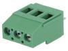 DG129-5.0-03P-14-00AH Зажимная рейка для печатных плат; угловой 90°; 5мм; на PCB; 20А