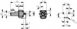 RK09K1130APP Rotary Potentiometer, 50 kOhm, PCB Connection